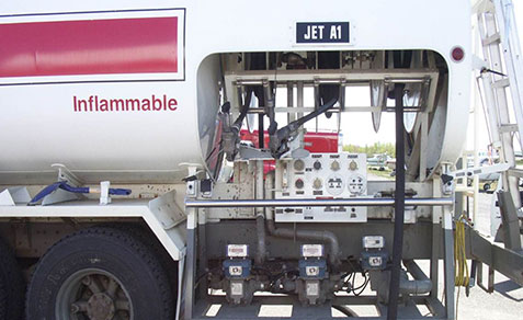 Oil tanker truck